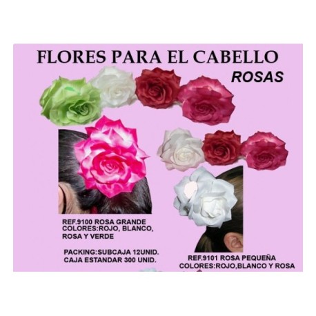 Flor para Cabello Rosa Pequeña