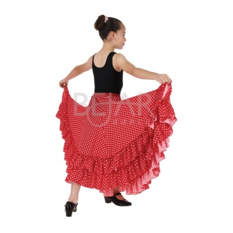 Falda Flamenco Lunares 2 holanes - Niña